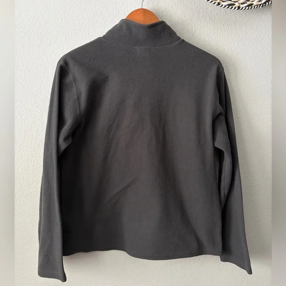 The North Face Kids Gray Yellow Quarter Zip-Up Fleece Boy’s XL 18/20 - Picture 3 of 10